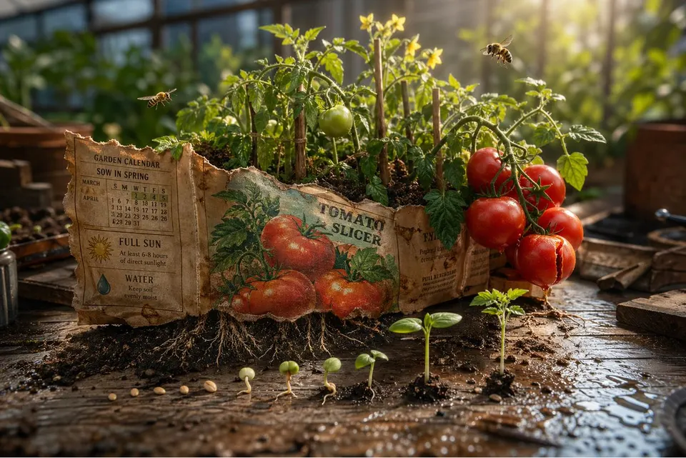 Reference image: Magical Seed Packet Diorama