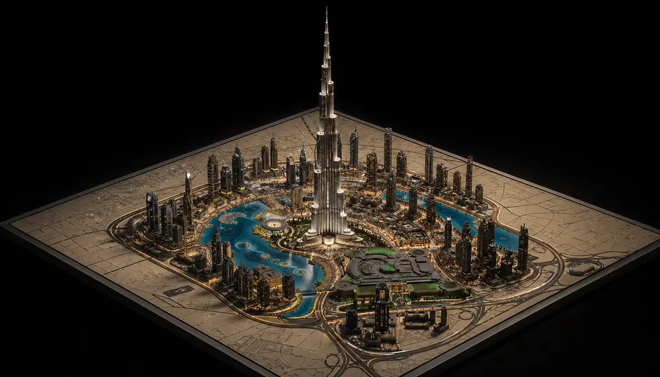 Reference image: Luxury Miniature Dubai City Model