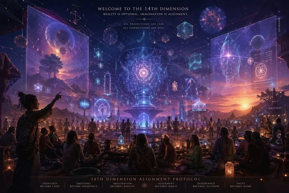 Reference image: 14th-Dimension Projection Scene