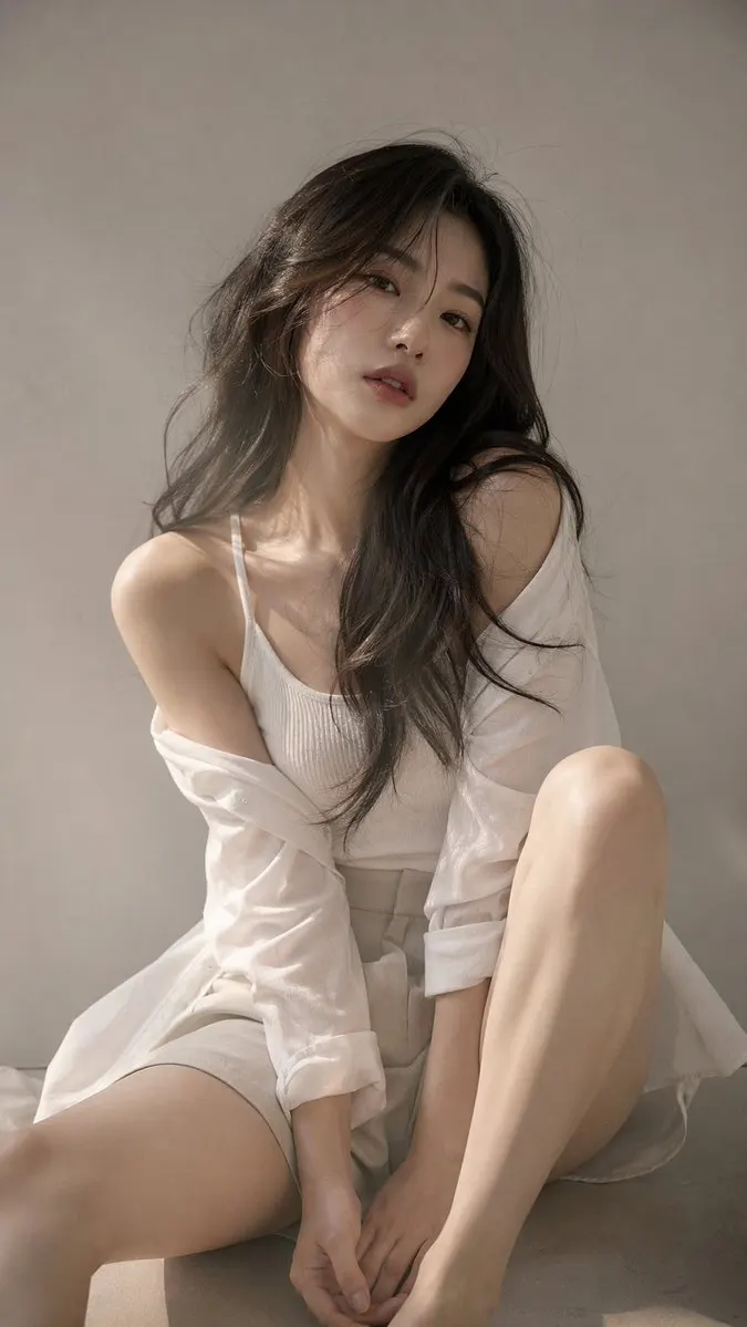 Reference image: Vertical Artistic Portrait of a Young Eastern Woman
