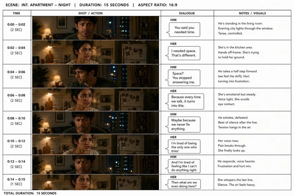 Reference image: Restaurant POV Change Comparison