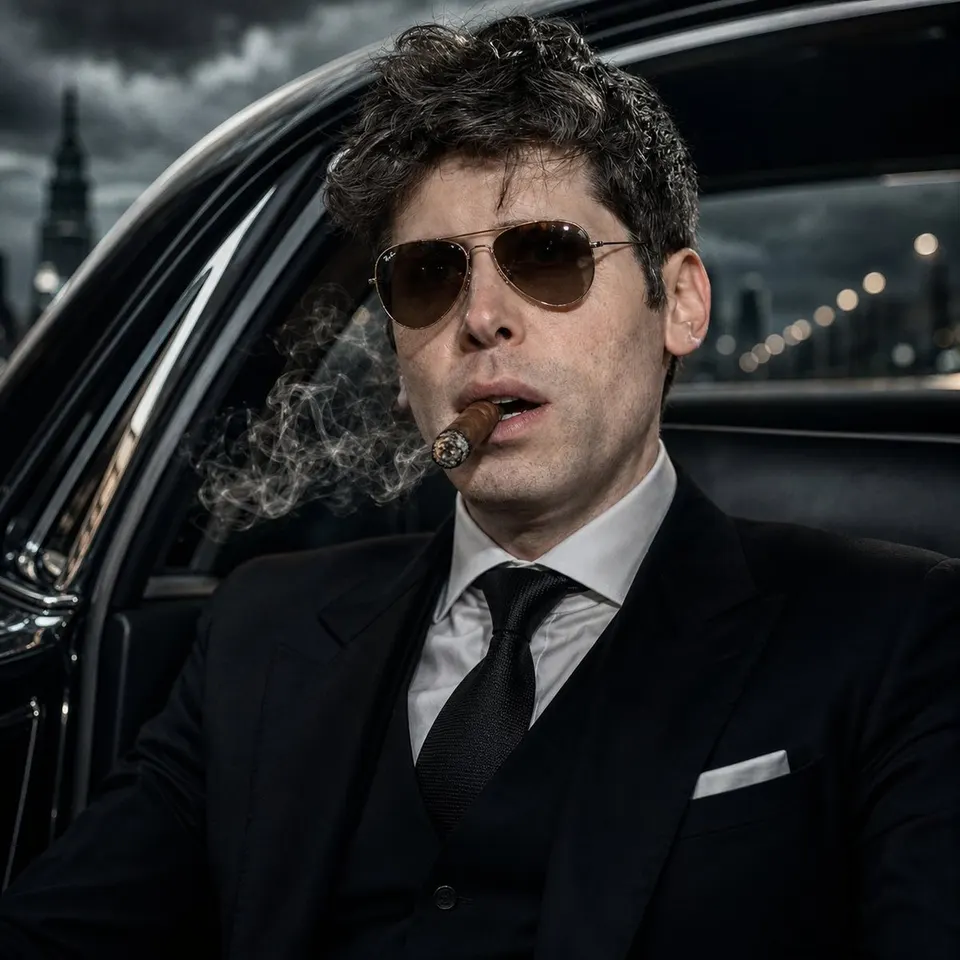 Reference image: Modern Mafia Boss Portrait