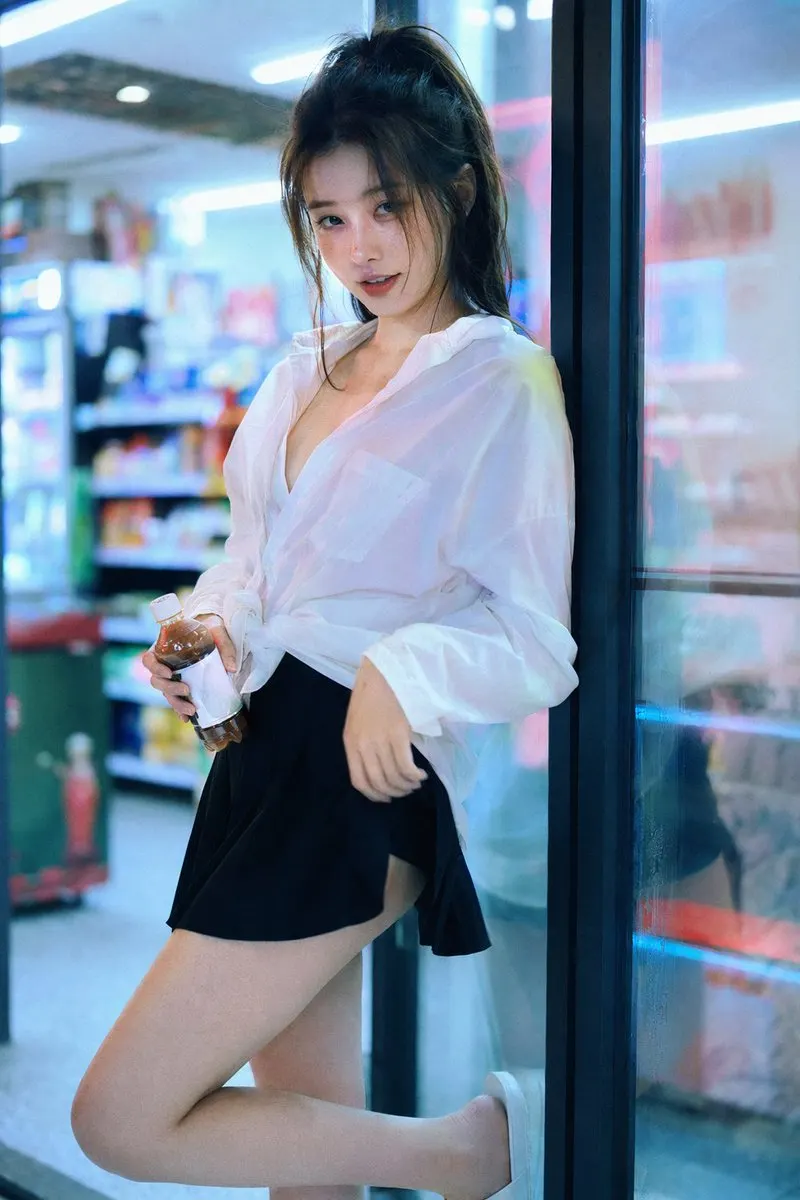 Reference image: Convenience Store Neon Portrait