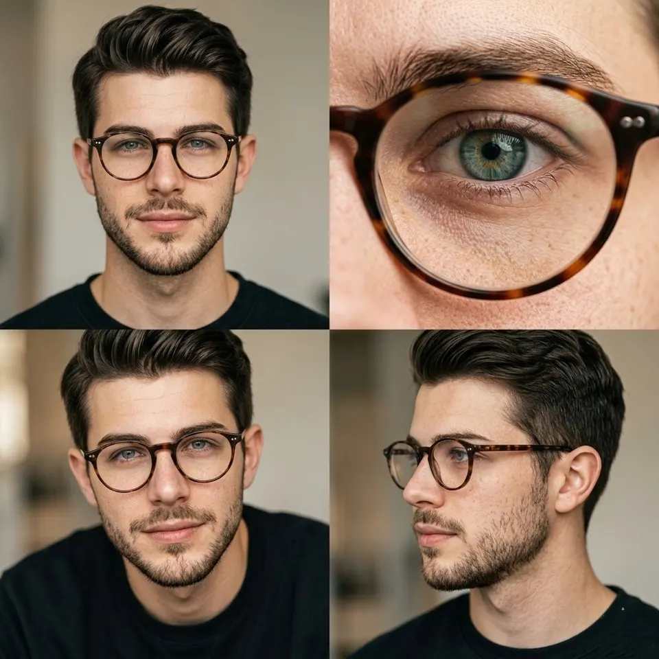 Reference image: 2x2 Editorial Portrait Grid