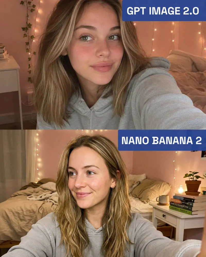 Reference image: Candid Bedroom Selfie Photorealistic Portrait