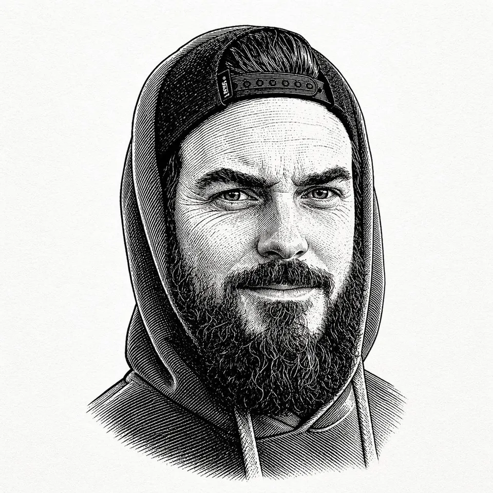 Reference image: Vintage Engraved Hoodie Portrait
