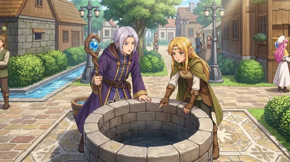 Reference image: RPG Map to Anime Event Scene