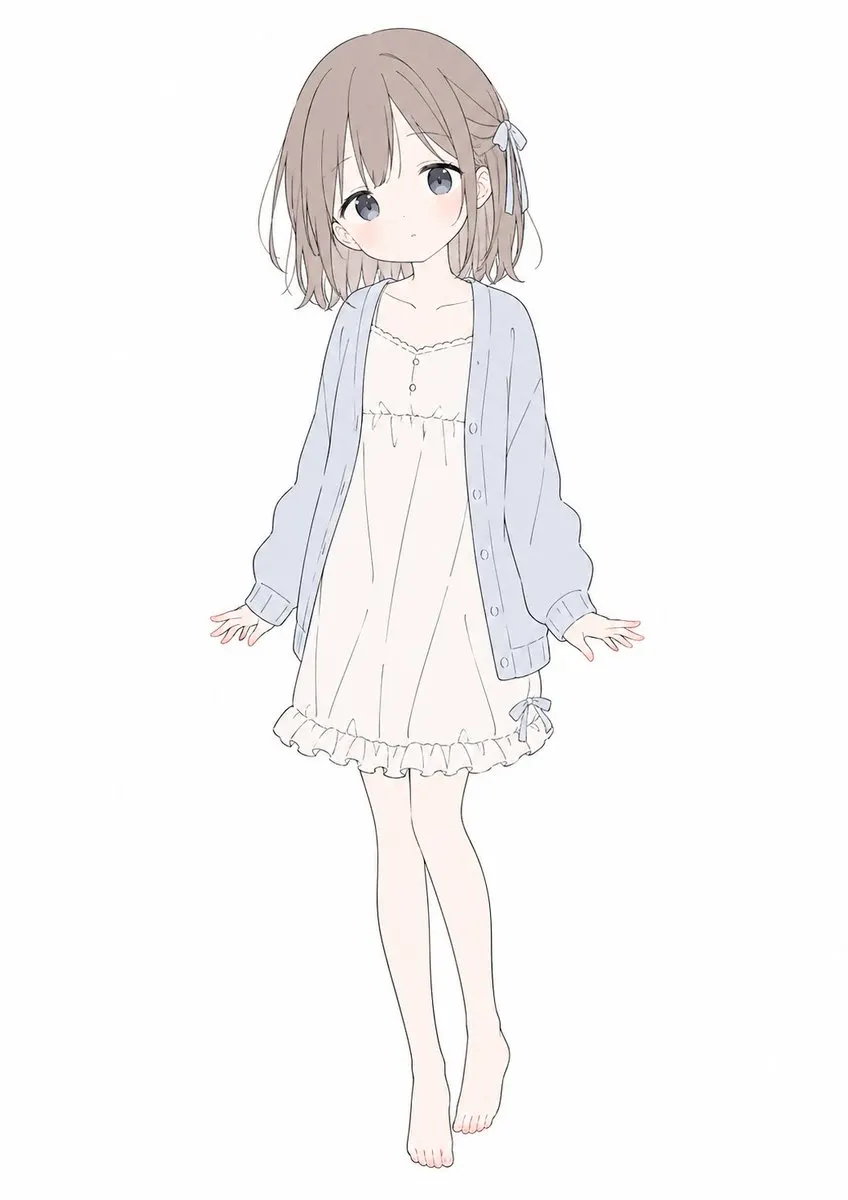 Reference image: Soft Pastel Anime Girl Full Body