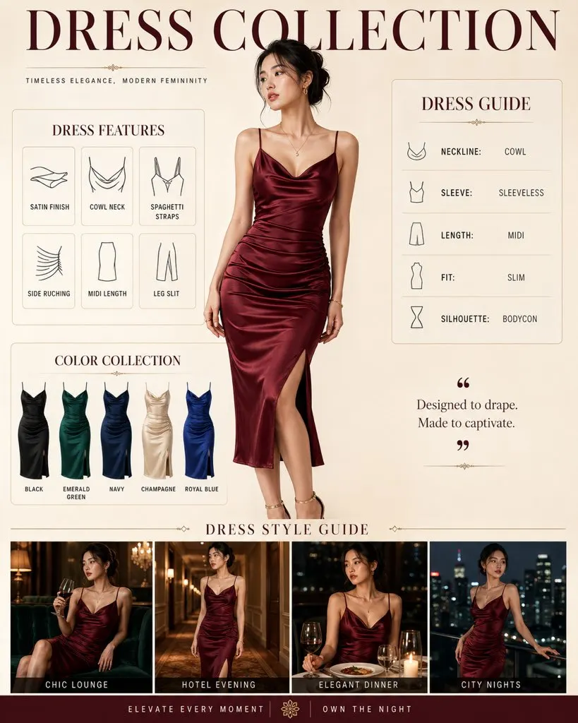 Reference image: Fashion Dress Collection Infographic