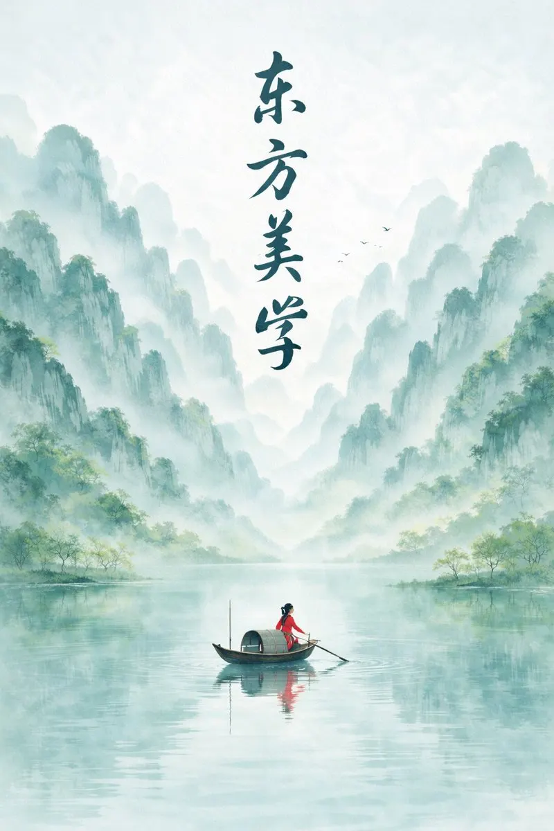 Reference image: New Chinese Ink Landscape Poster