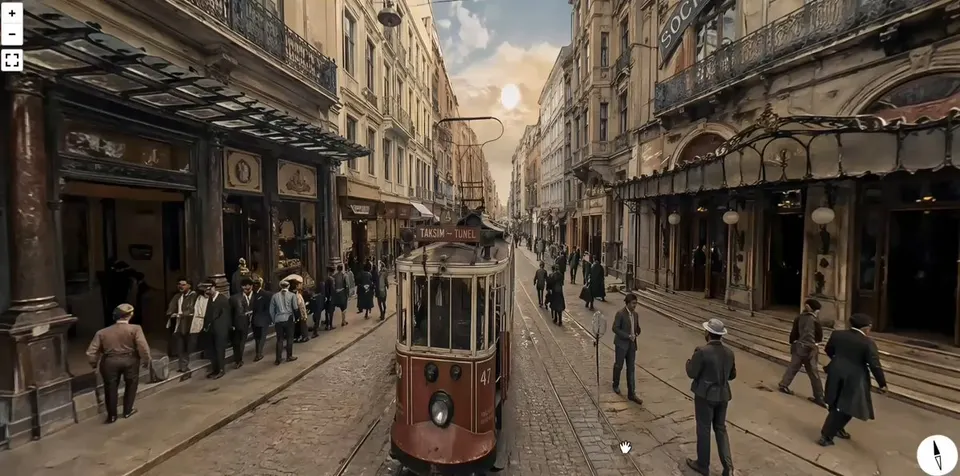 Reference image: 1900 Istiklal Street Panorama Prompt
