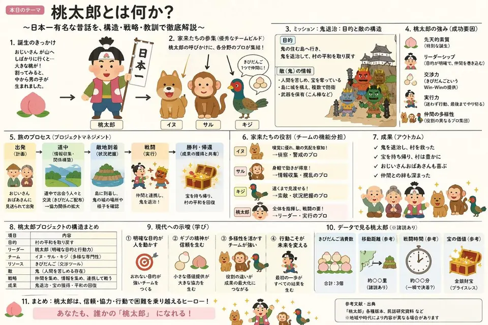 Reference image: Momotaro Explainer Slide